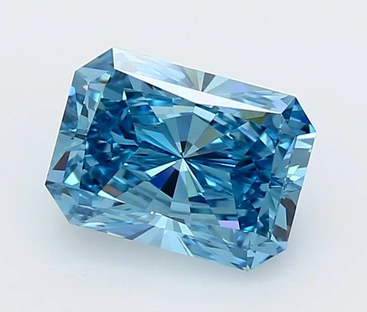 2.49ct Radiant Lab Grown Diamond (Colour Fancy Vivid Blue, Clarity VS1, IGI Certified)
