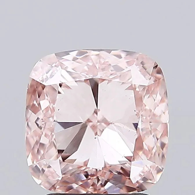 2.50ct Cushion modified Lab Grown Diamond (Colour Fancy Intense Pink, Clarity VS1, IGI Certified)