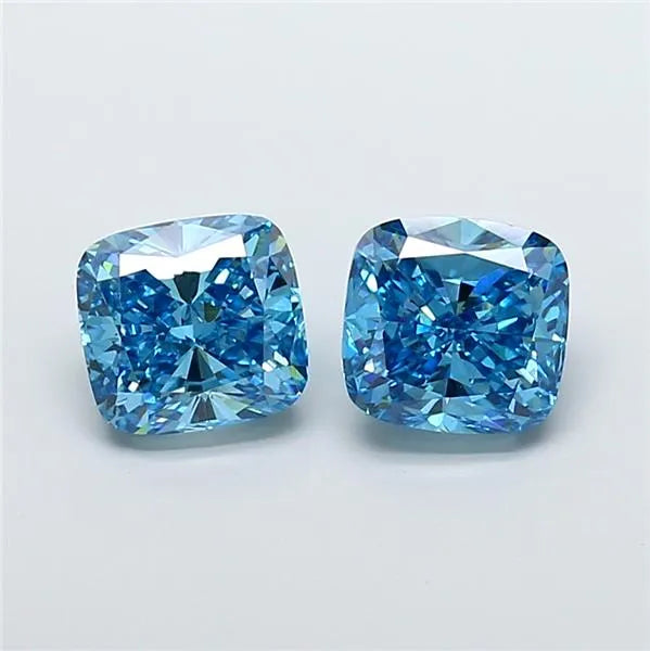 2.50ct Cushion modified Lab Grown Diamond (Colour Fancy Vivid Blue, Clarity VVS2, IGI Certified)