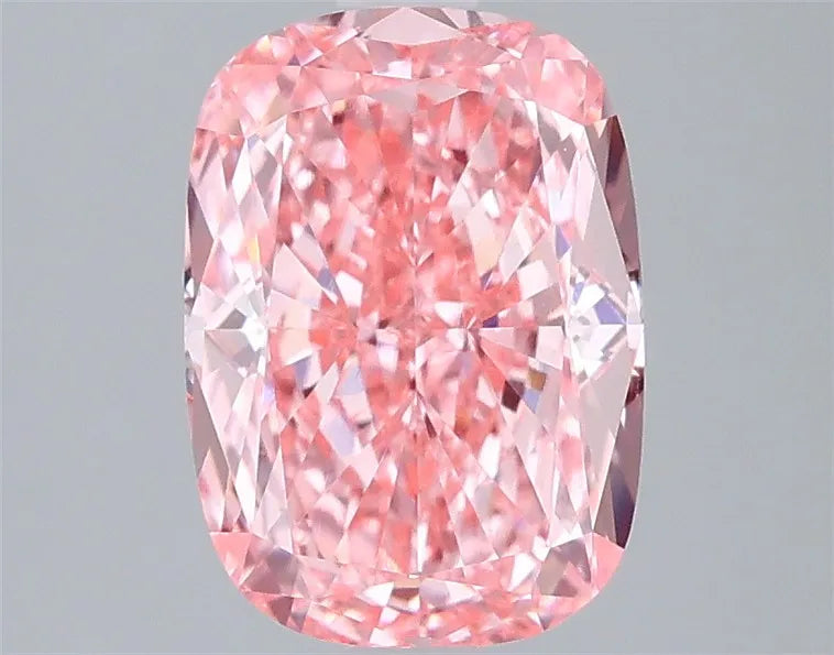 2.50ct Cushion modified Lab Grown Diamond (Colour Fancy Vivid Pink, Clarity VVS2, IGI Certified)