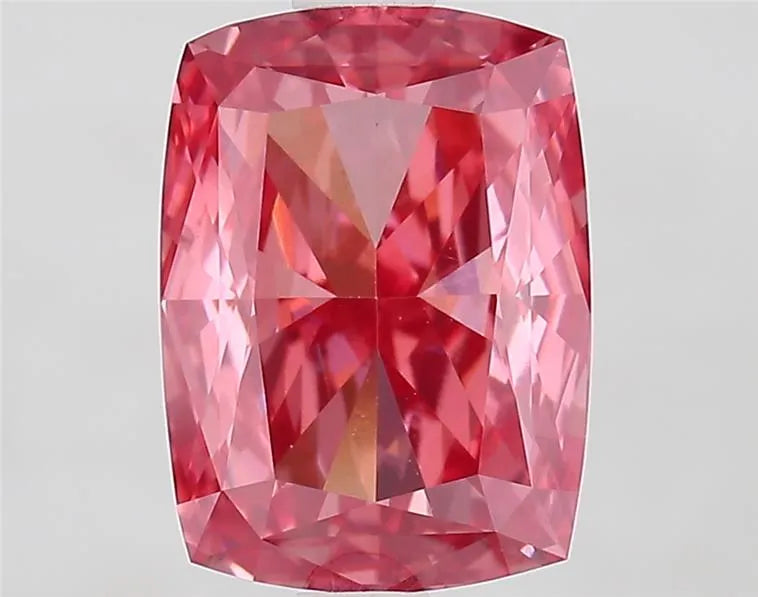 2.50ct Cushion modified Lab Grown Diamond (Colour Fancy Vivid Pink, Clarity VVS2, IGI Certified)