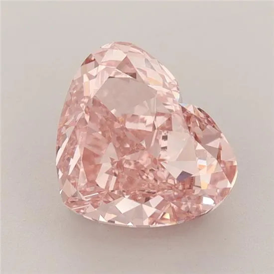 2.50ct Heart Lab Grown Diamond (Colour Fancy Vivid Pink, Clarity VVS2, IGI Certified)