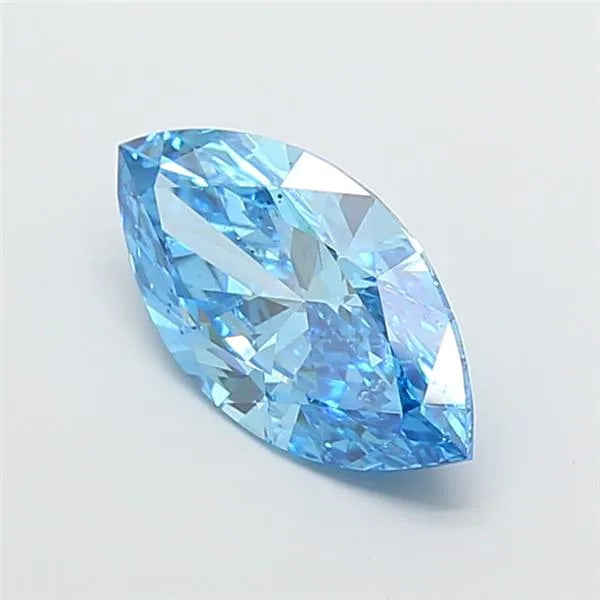 2.50ct Marquise Lab Grown Diamond (Colour Fancy Vivid Blue, Clarity SI1, IGI Certified)