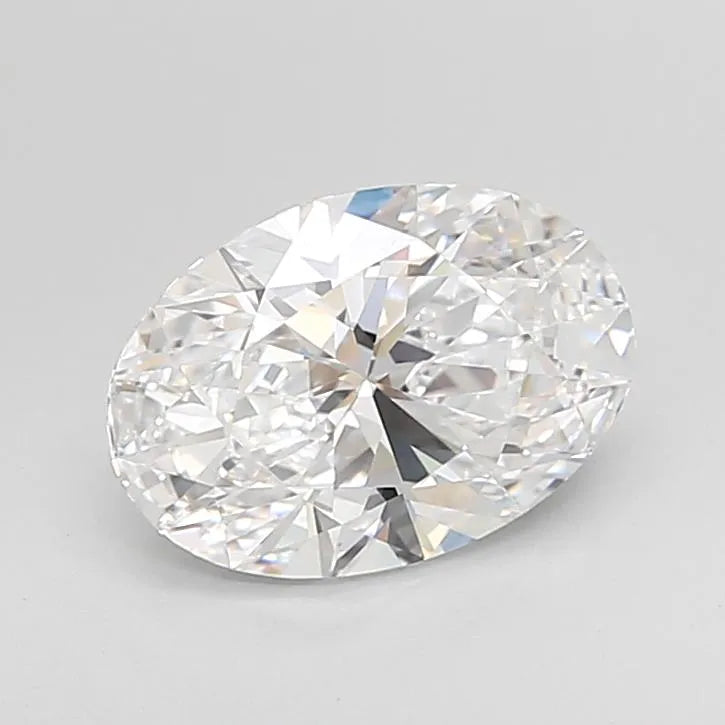 2.50ct Oval Lab Grown Diamond (Colour D, Clarity IF, Cut EX, IGI Certified)
