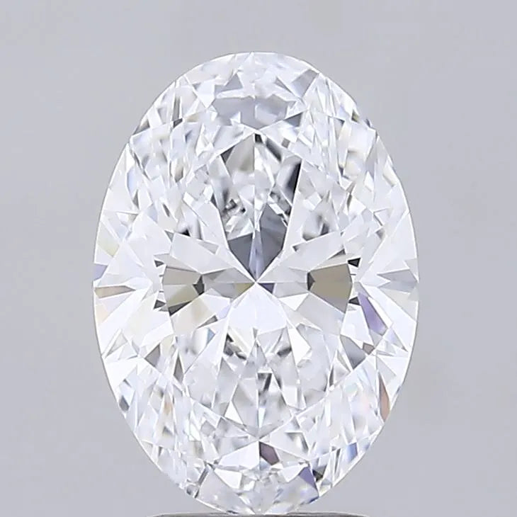 2.50ct Oval Lab Grown Diamond (Colour D, Clarity IF, IGI Certified)