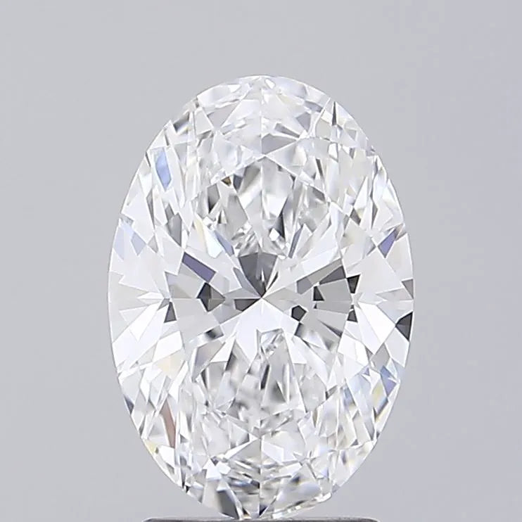 2.50ct Oval Lab Grown Diamond (Colour D, Clarity IF, IGI Certified)