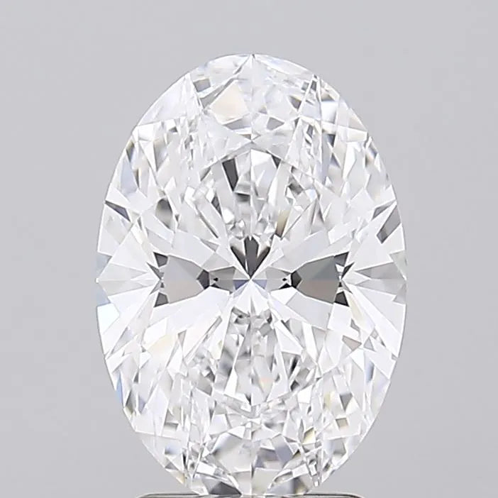 2.50ct Oval Lab Grown Diamond (Colour D, Clarity VVS1, Cut EX, IGI Certified)