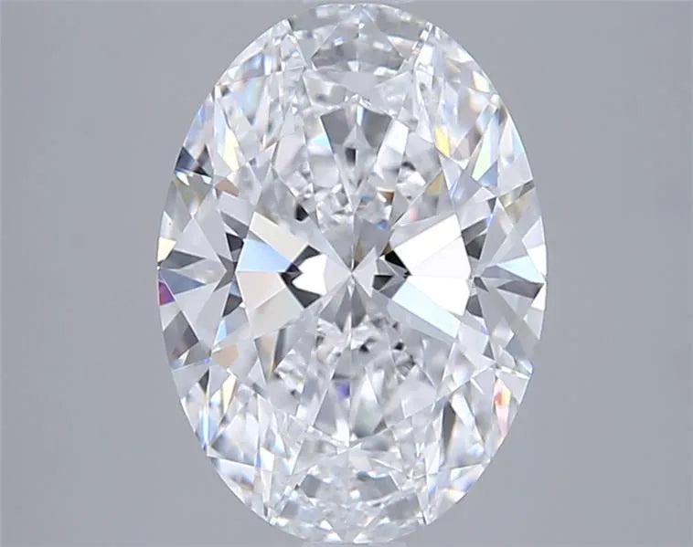 2.50ct Oval Lab Grown Diamond (Colour D, Clarity VVS2, GIA Certified)