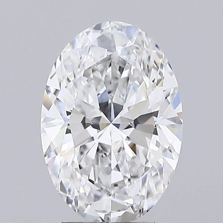 2.50ct Oval Lab Grown Diamond (Colour E, Clarity IF, IGI Certified)