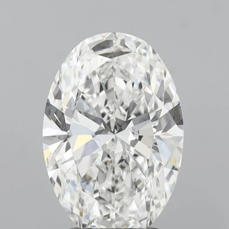 2.50ct Oval Lab Grown Diamond (Colour E, Clarity VVS2, IGI Certified)