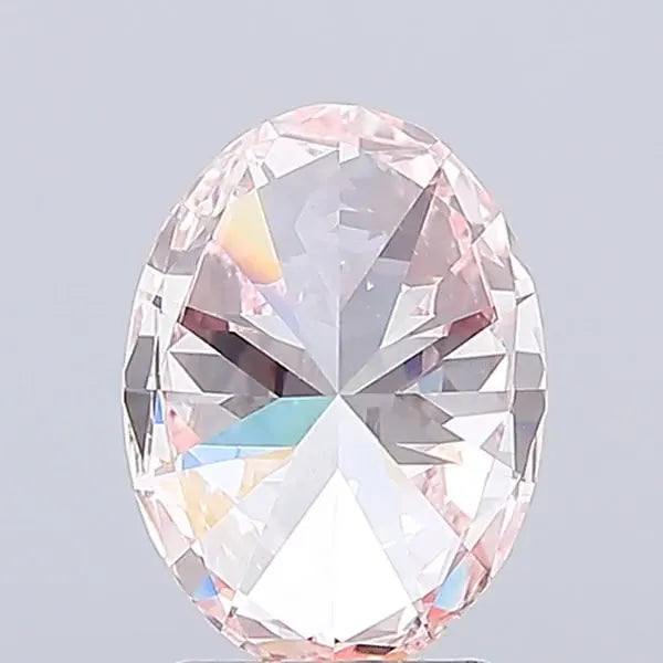 2.50ct Oval Lab Grown Diamond (Colour Fancy Intense Pink, Clarity VS1, IGI Certified)