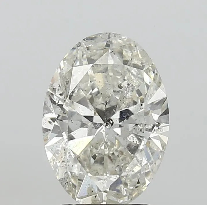 2.50ct Oval Natural Diamond (Colour I, Clarity SI2, HRD Certified)