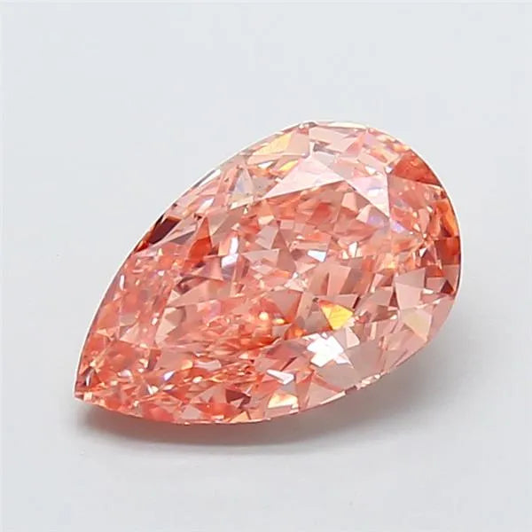 2.50ct Pear Lab Grown Diamond (Colour Fancy Intense Pink, Clarity VS1, IGI Certified)