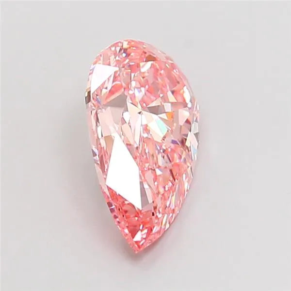 2.50ct Pear Lab Grown Diamond (Colour Fancy Vivid Pink, Clarity VS1, IGI Certified)