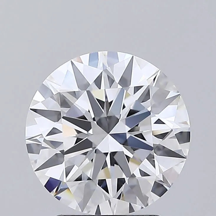 2.50ct Round Lab Grown Diamond (Colour D, Clarity IF, Cut ID, IGI Certified)