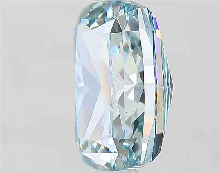 2.51ct Cushion modified Lab Grown Diamond (Colour Fancy Intense Blueish Green, Clarity VS1, IGI Certified)