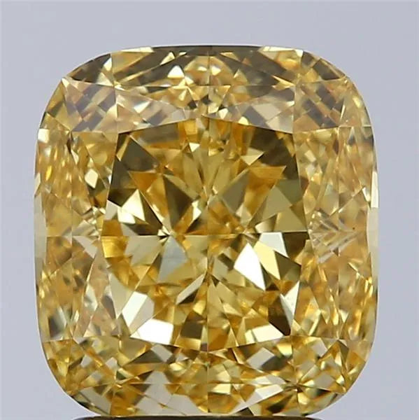 2.51ct Cushion modified Lab Grown Diamond (Colour Fancy Vivid Yellow, Clarity VS1, IGI Certified)