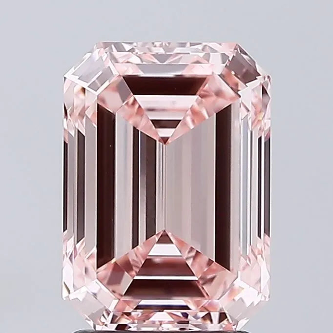 2.51ct Emerald Lab Grown Diamond (Colour Fancy Intense Pink, Clarity VVS1, IGI Certified)