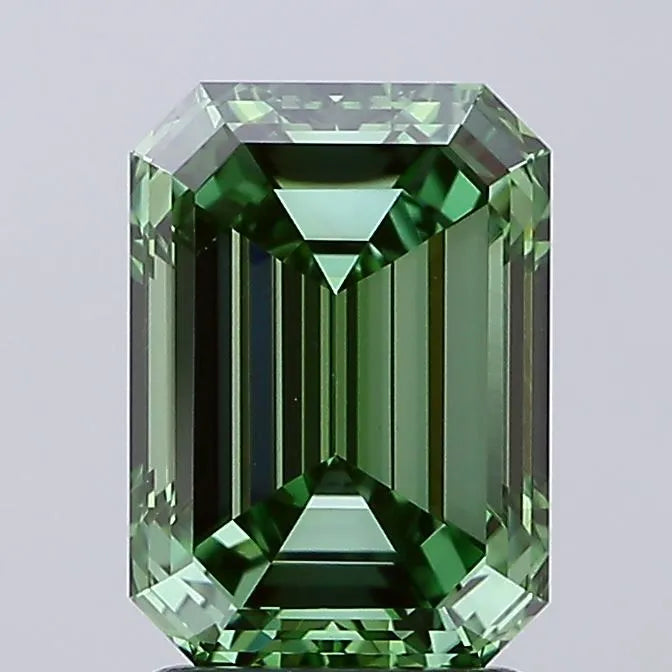2.51ct Emerald Lab Grown Diamond (Colour Fancy Vivid Green, Clarity VVS2, IGI Certified)