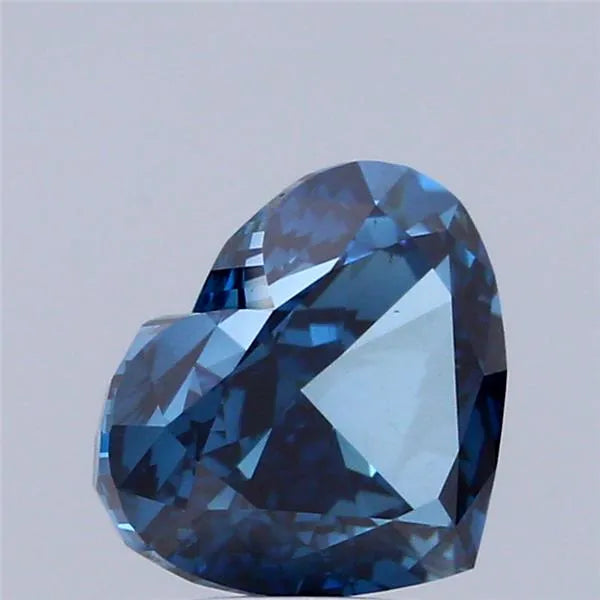 2.51ct Heart Lab Grown Diamond (Colour Fancy Deep Blue, Clarity VS1, IGI Certified)