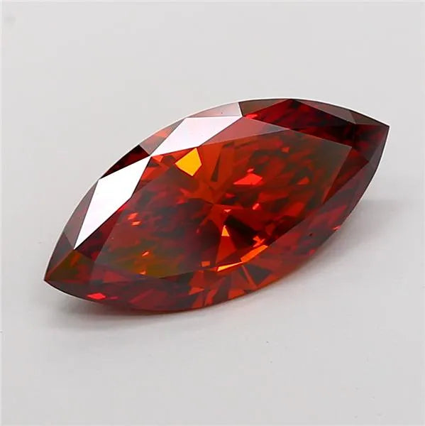 2.51ct Marquise Lab Grown Diamond (Colour Fancy Deep Orange, Clarity VS1, IGI Certified)
