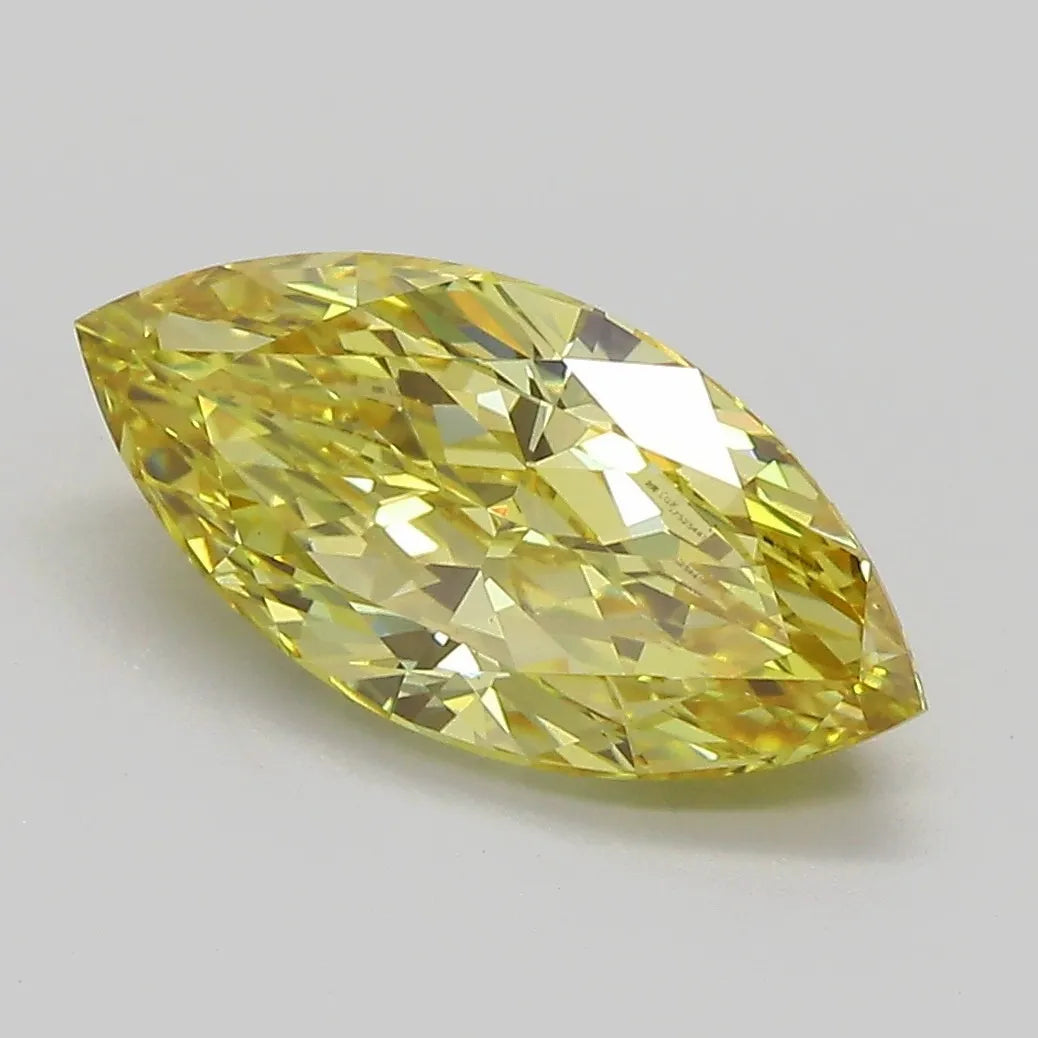 2.51ct Marquise Lab Grown Diamond (Colour Fancy Intense Yellow, Clarity VS1, IGI Certified)