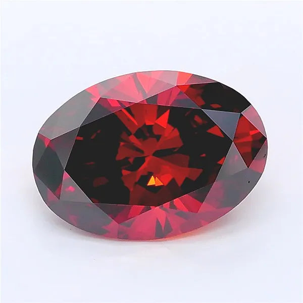 2.51ct Oval Lab Grown Diamond (Colour Fancy Deep Orange, Clarity VS2, IGI Certified)