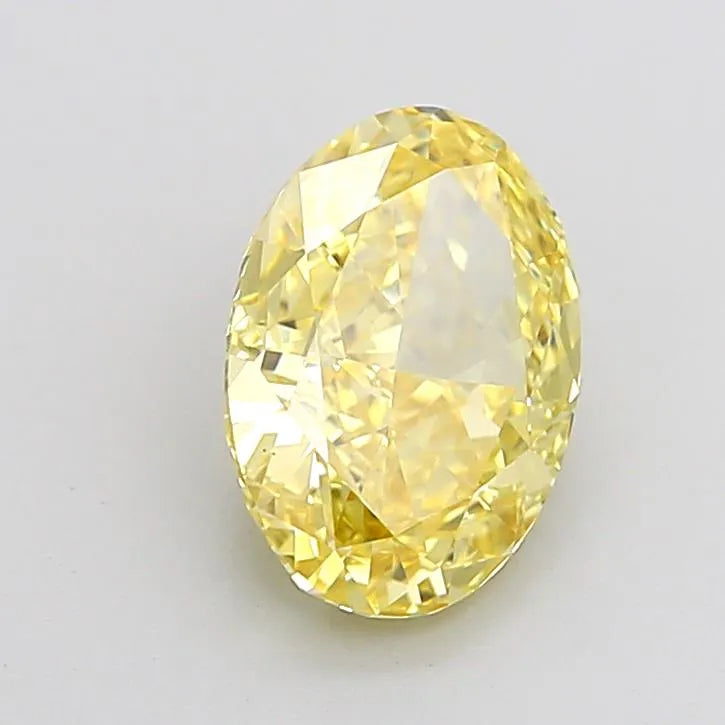 2.51ct Oval Lab Grown Diamond (Colour Fancy Intense Yellow, Clarity VS1, IGI Certified)
