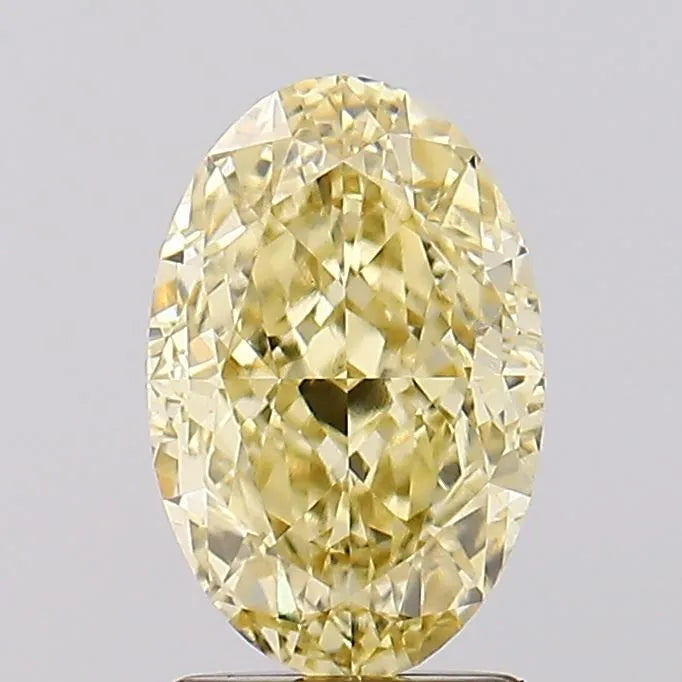2.51ct Oval Lab Grown Diamond (Colour Fancy Intense Yellow, Clarity VS1, IGI Certified)