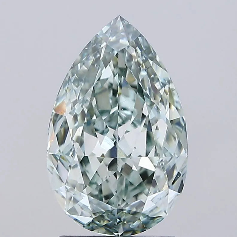 2.51ct Pear Lab Grown Diamond (Colour Fancy Intense Green, Clarity VS1, IGI Certified)