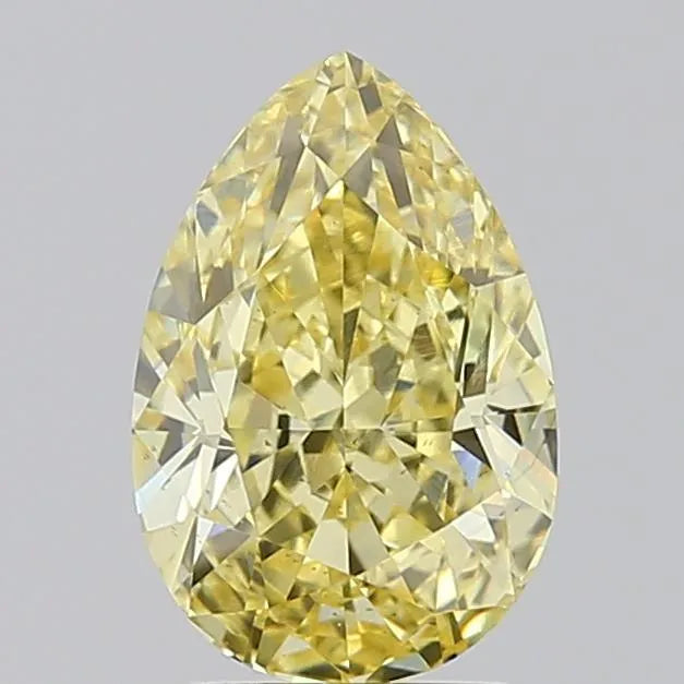 2.51ct Pear Lab Grown Diamond (Colour Fancy Intense Yellow, Clarity VS2, IGI Certified)