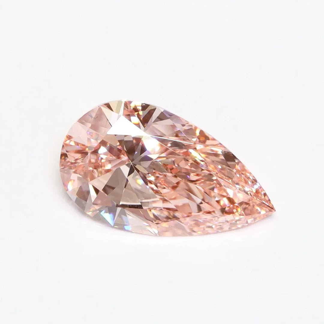 2.51ct Pear Lab Grown Diamond (Colour Fancy Vivid Pink, Clarity VS2, IGI Certified)