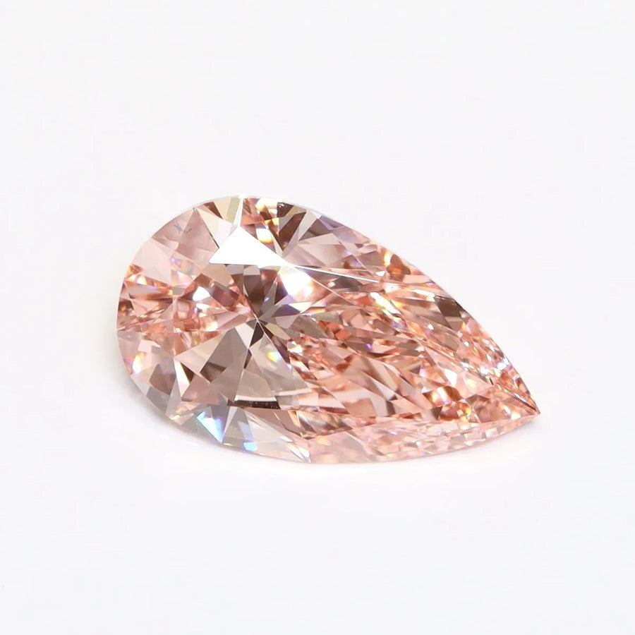 2.51ct Pear Lab Grown Diamond (Colour Fancy Vivid Pink, Clarity VS2, IGI Certified)