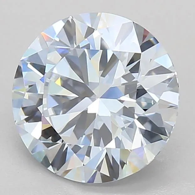 2.51ct Round Lab Grown Diamond (Colour Faint Blue, Clarity VVS1, Cut EX, IGI Certified)