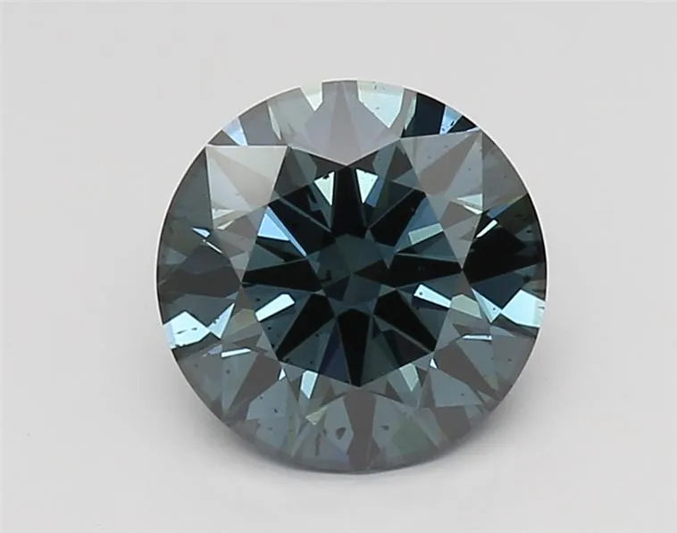 2.51ct Round Lab Grown Diamond (Colour Fancy Deep Blue, Clarity SI2, Cut ID, IGI Certified)