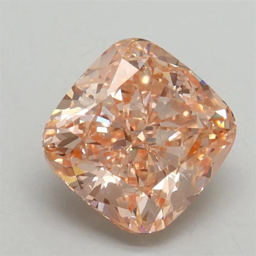 2.52ct Cushion brilliant Lab Grown Diamond (Colour Fancy Vivid Pink, Clarity VS1, IGI Certified)
