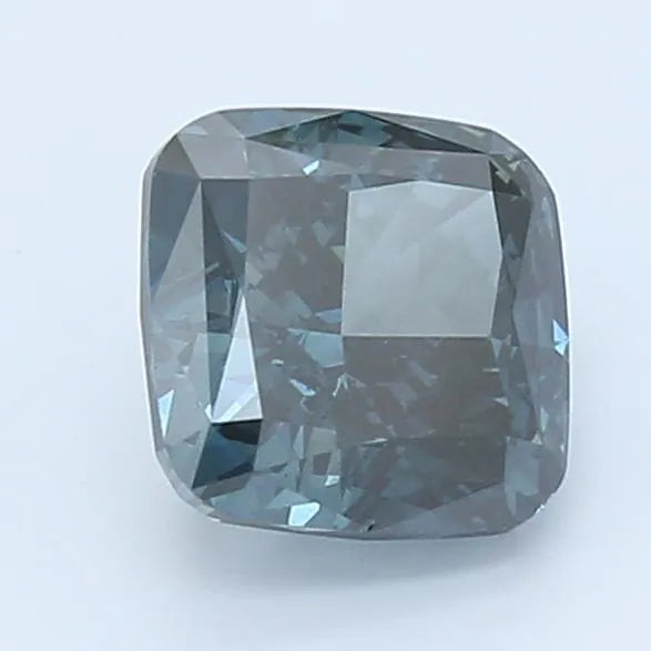 2.52ct Cushion modified Lab Grown Diamond (Colour Fancy Dark Greenish Blue, Clarity VS2, IGI Certified)