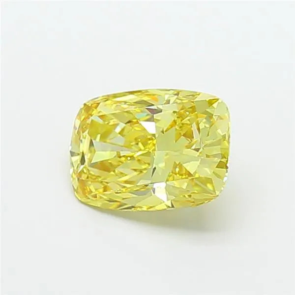 2.52ct Cushion modified Lab Grown Diamond (Colour Fancy Intense Yellow, Clarity VVS2, IGI Certified)
