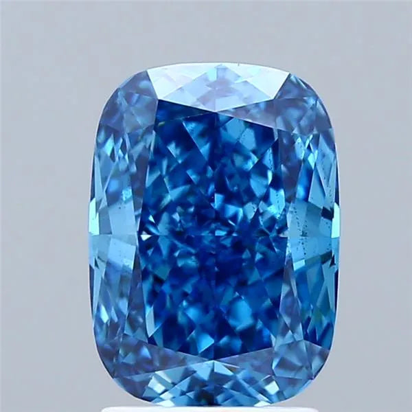 2.52ct Cushion modified Lab Grown Diamond (Colour Fancy Vivid Blue, Clarity VS2, IGI Certified)