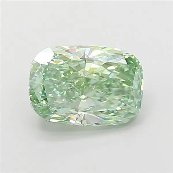 2.52ct Cushion modified Lab Grown Diamond (Colour Fancy Vivid Green, Clarity VS1, IGI Certified)