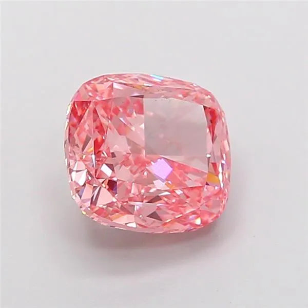 2.52ct Cushion modified Lab Grown Diamond (Colour Fancy Vivid Pink, Clarity VS1, IGI Certified)