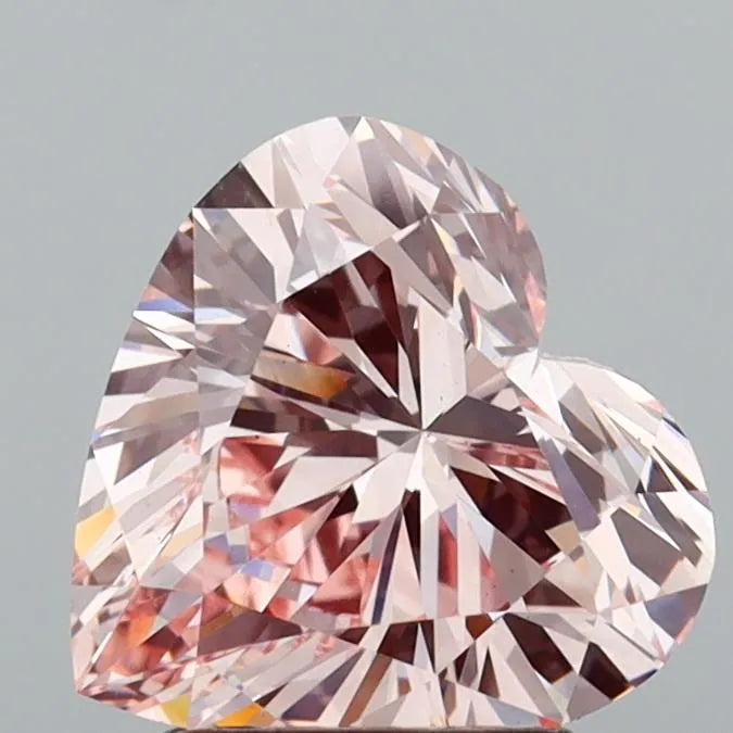 2.52ct Heart Lab Grown Diamond (Colour Fancy Intense Pink, Clarity VS1, IGI Certified)
