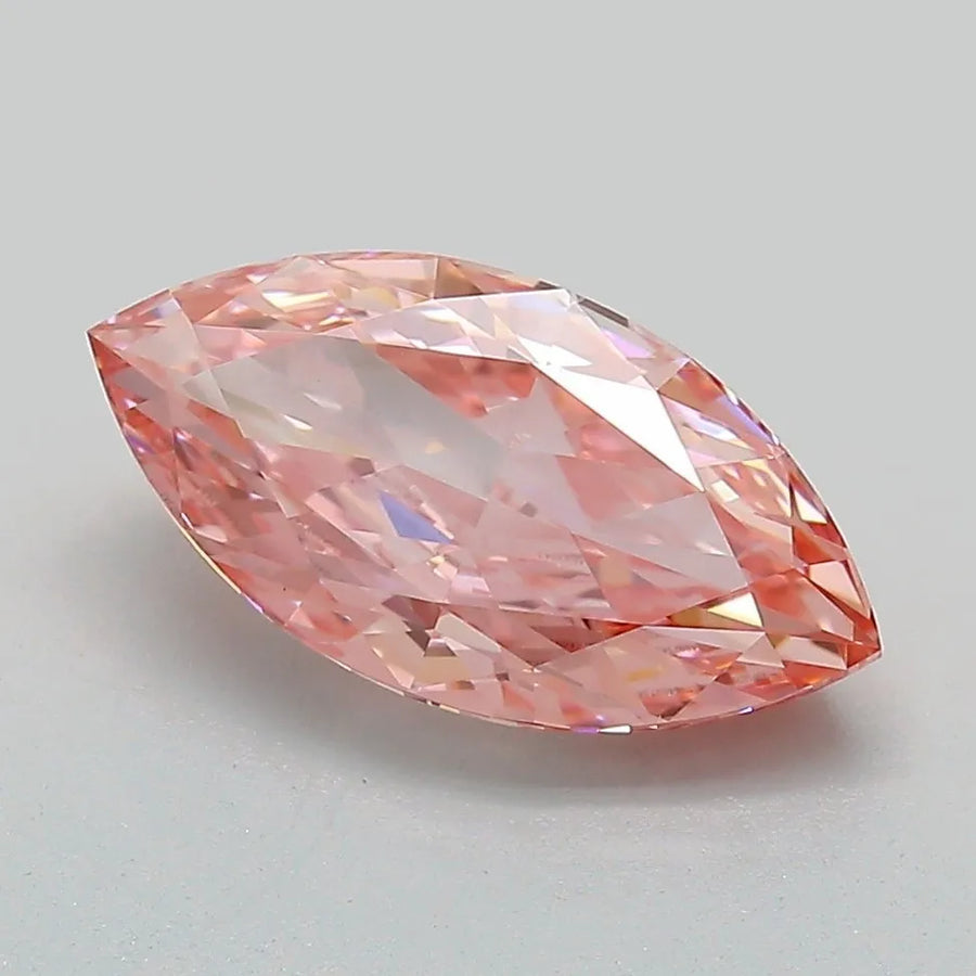 2.52ct Marquise Lab Grown Diamond (Colour Fancy Vivid Pink, Clarity VVS2, IGI Certified)