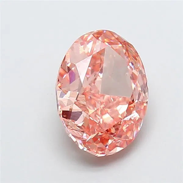 2.52ct Oval Lab Grown Diamond (Colour Fancy Intense Brownish Pink, Clarity VS1, IGI Certified)