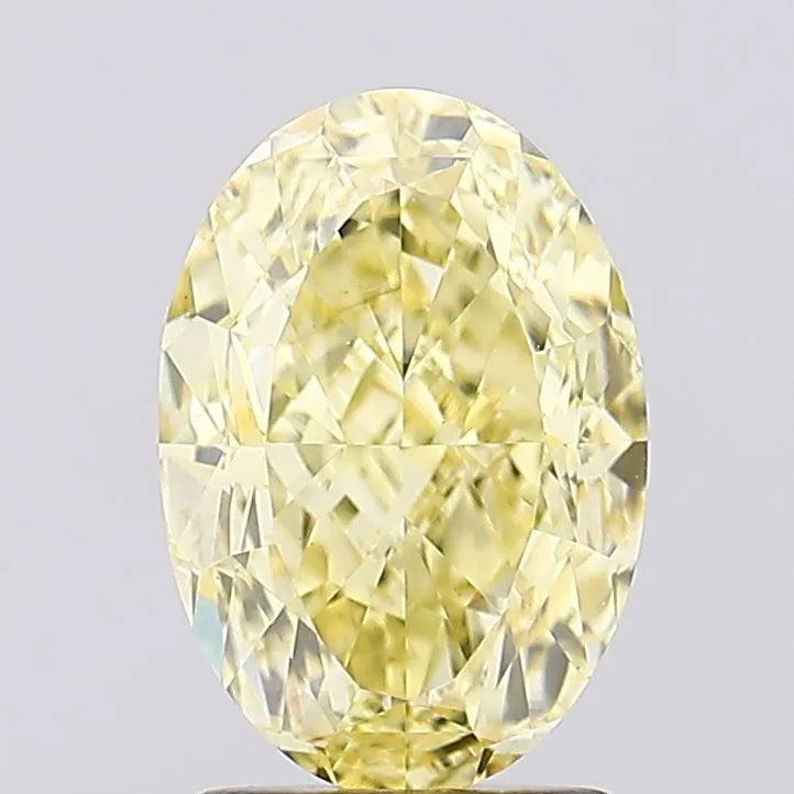 2.52ct Oval Lab Grown Diamond (Colour Fancy Intense Yellow, Clarity VS1, IGI Certified)