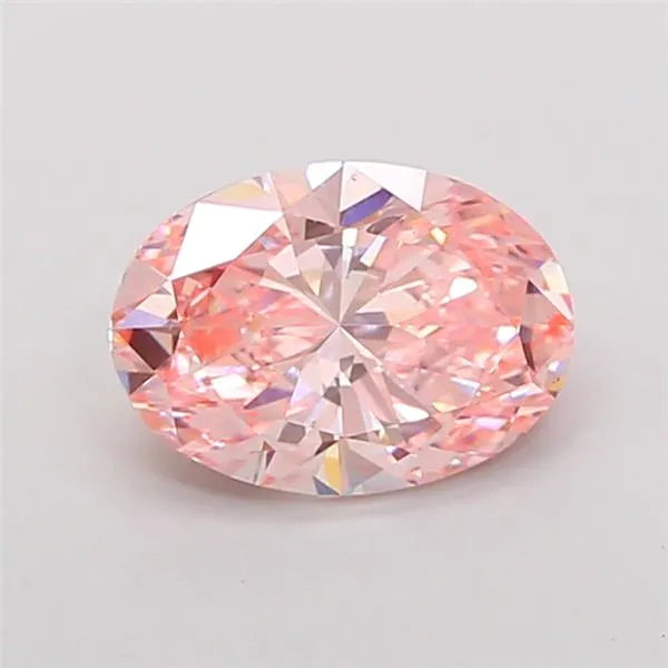 2.52ct Oval Lab Grown Diamond (Colour Fancy Vivid Pink, Clarity VS1, IGI Certified)
