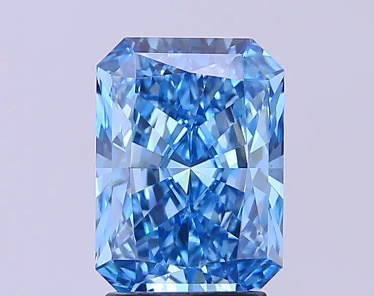 2.52ct Radiant Lab Grown Diamond (Colour Fancy Vivid Blue, Clarity VS1, IGI Certified)