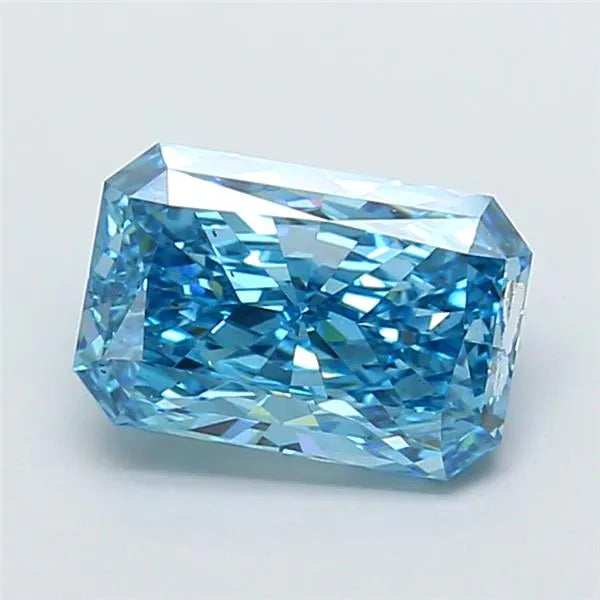 2.52ct Radiant Lab Grown Diamond (Colour Fancy Vivid Blue, Clarity VS2, IGI Certified)
