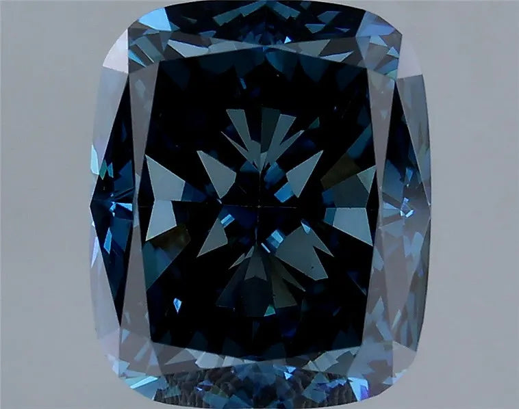 2.53ct Cushion modified Lab Grown Diamond (Colour Fancy Deep Blue, Clarity VS1, Cut VG, IGI Certified)