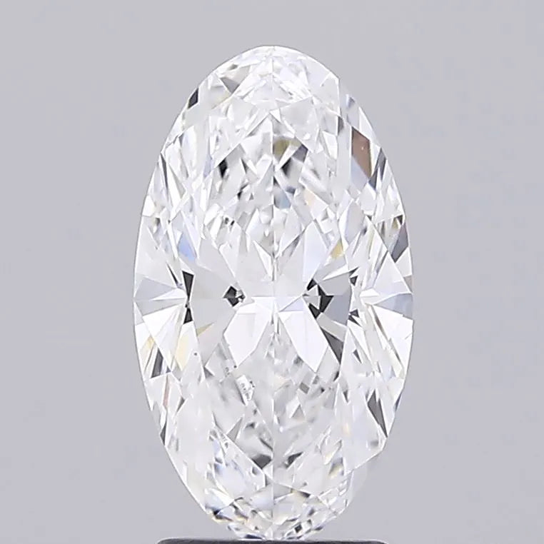 2.53ct Oval Lab Grown Diamond (Colour D, Clarity VVS1, IGI Certified)